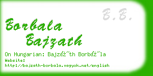 borbala bajzath business card